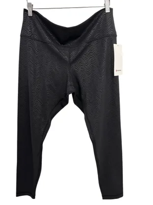Lululemon Align High-Rise Pant Size 18 Aqueous Emboss Black 28" NWT thumbnail 4