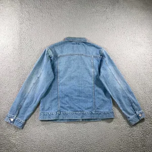 Vintage 90s Montego Denim Jacket Women L Cotton Trucker Blue Medium Wash EU thumbnail 2
