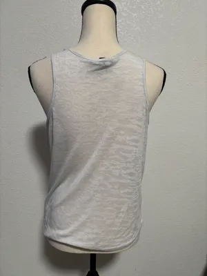 Forever 21 Geometric White Tank Top thumbnail 3