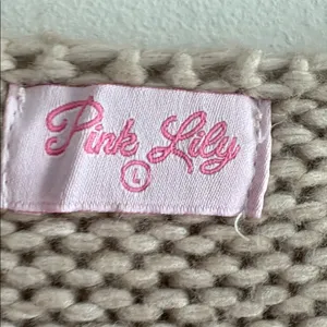 Pink Lily Tan Knit Cardigan thumbnail 4