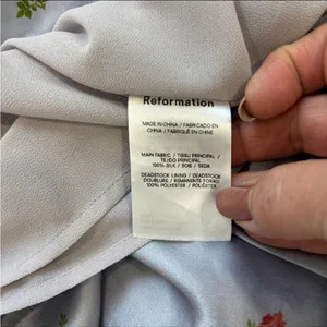 Reformation Veranda Silk Melba Purple Floral MIni Skirt Size 0 thumbnail 4