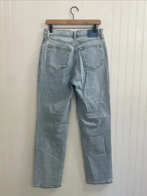 ABERCROMBIE & FITCH 90s Straight Ultra High Rise Crossover Waist Jeans Size 8/29 thumbnail 4