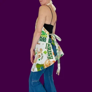 Handmade Irish St. Patrick’s Day Feeling Lucky Hot Men Kitchen Apron thumbnail 7