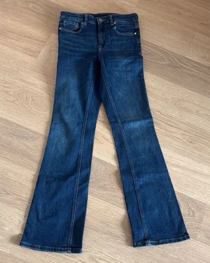 Zara high rise wide leg jeans thumbnail 1