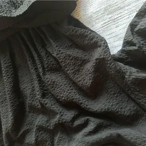 Anthropologie Francesca Balloon Sleeved Textured Romper Black Size XS thumbnail 4
