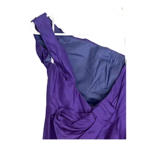 Vintage Watters & Watters Silk Dress Size 6 One Shoulder Purple Formal Cocktail thumbnail 10