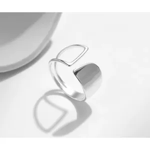Boutique Unisex Unique,‎ 925 Silver Minimalist Ring, Adjustable thumbnail 16