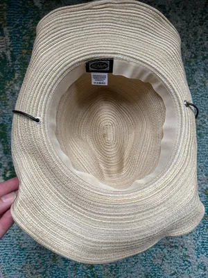 Vintage Scala woven paper straw western cowgirl hat thumbnail 5
