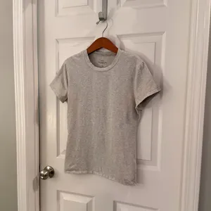 Abercrombie & Fitch A&F Essentials Baby Tee Heathered Grey Size Large thumbnail 7