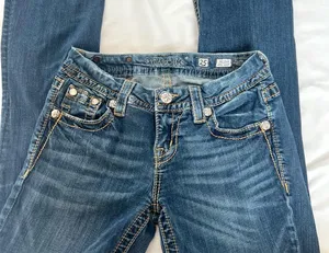 Miss Me Women's Boot Cut Jeans with Embellished Pocket thumbnail 1