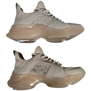Steve Madden Women's Vance Beige‎ Rhinestone Chunky Sole Sneakers Shoes Size 6.5 thumbnail 5