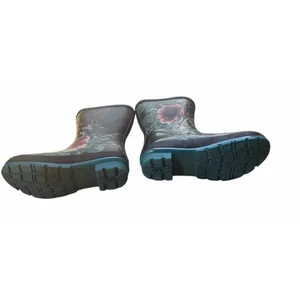 Joules Womens Molly Welly Rainboots Blue Floral Pattern Pink Floral Rain Boots 7 thumbnail 4