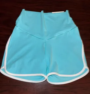 NWT Offline by Aerie Light Blue Hi-Rise Shortie Shorts Size Medium thumbnail 1
