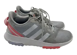 Adidas Racer TR21 Cloudfoam Running Shoes Women's 6 Grey Athleisure Training thumbnail 1