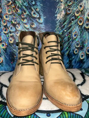 DV by Dolce Vita Taupe Lace-Up Leather Ankle Boots Size 8 thumbnail 3