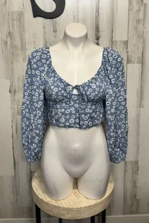 Wild fable blue blouse thumbnail 1