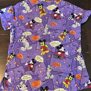 Disney Mickey Mouse Halloween‎ scrub top thumbnail 4
