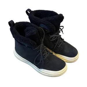NWOT Merrell Black and White Winter utility leather FLOAT MRX Boots 7.5 thumbnail 1