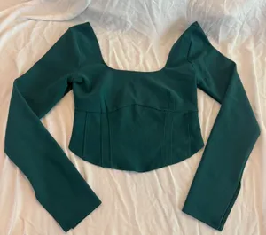 NWT new Abercrombie & Fitch corset long sleeve size medium thumbnail 1