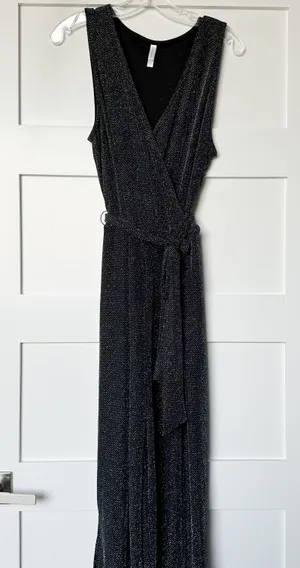 Metallic Sleeveless Jumpsuit thumbnail 1
