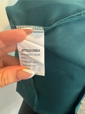 SHEIN Emerald Satin Cowl Neck Mini Slip Dress thumbnail 4