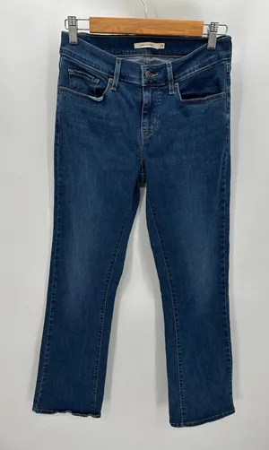 Levi's Curvy Bootcut Medium Wash Blue Cotton Blend Denim‎ Jeans Women's Size 28 thumbnail 1