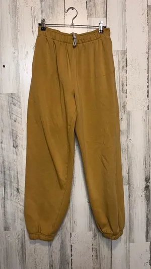 DSG Mustard Yellow Joggers Men’s Medium Drawstring Sweatpants Casual Lounge Pant thumbnail 1