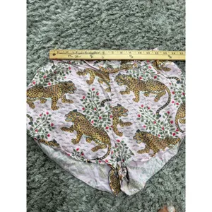 Printfresh Bagheera Pink Leopard Cotton Pajama Sleep Shorts Womens Size XS thumbnail 9