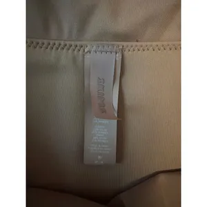 SKIMS Swim Ruched High Waisted Skimpy Bikini Bottom Nude Medium EUC thumbnail 5