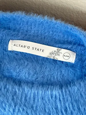 Altar'd State SOFTEST SWEATER Blue Sweater XL/XXL NWT thumbnail 3