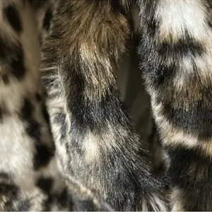 Free People Band of The Free Open Front Faux Fur Ivory/Black Jacket(Size Medium) thumbnail 7