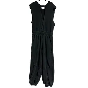 Free People Movement Throw and Go Onesie Jumpsuit Black Small Loungewear Casual thumbnail 2