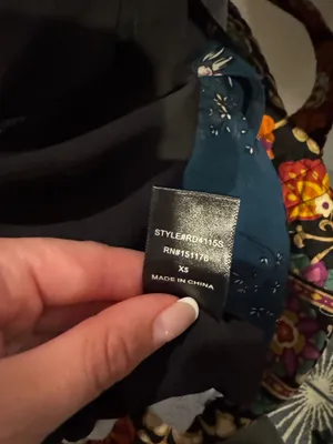 Abbeline Dress Blue floral thumbnail 3