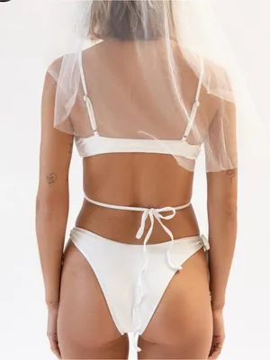 Dippin' Daisy's Elegance Bandeau Bikini Top & Blushing Cheeky Bikini Bottom thumbnail 2