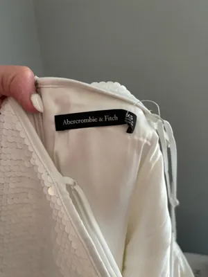 Abercrombie sequin dress white thumbnail 5