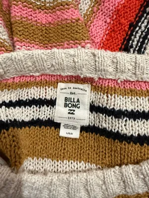 Billabong multicoloured striped sweater thumbnail 3