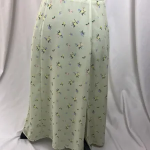 Green floral print slip dress woman’s size medium thumbnail 3