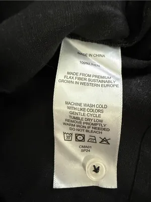 Quince 100% European Linen Short Sleeve Shirt Womens XS thumbnail 5