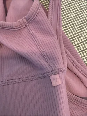 Lululemon Power Pivot Tank Top *Rib Wisteria Purple thumbnail 6