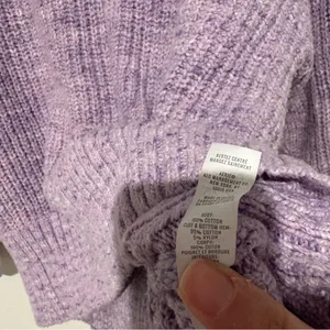 Aerie offline cotton chillside half zip sweater purple size‎ XS. Thumbholes. thumbnail 5