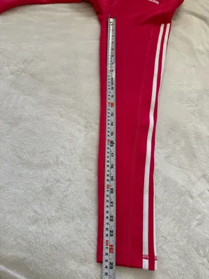 Adidas AeroReady Hot Pink 3 Stripe Leggings Athletic Yoga Gym Size S thumbnail 7