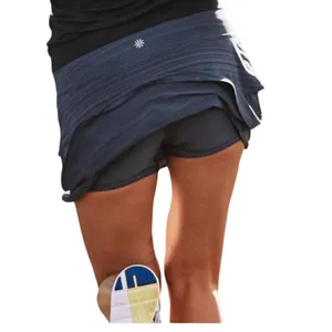 Athleta Iron Blue Stripe Swagger Skort Skirt thumbnail 2
