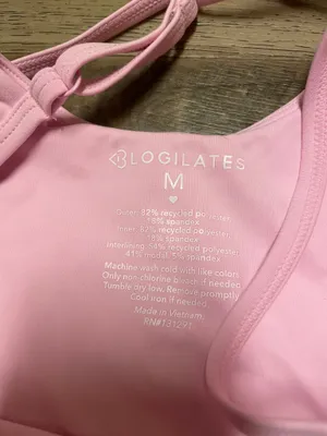 NWT! Popflex Target X Blogilates Tie Front Twirl Active Dress Pink Size Medium thumbnail 7