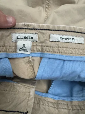 L.L. Bean Khaki Favorite Fit Size 8 thumbnail 5