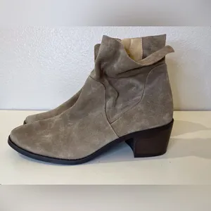 Paul Green NWT Women’s Tan Suede Ankle Boots Size‎ 7 thumbnail 3