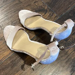 Apt 9 Blush Pink Velvet Open Toe Heel Sandals Size 6.5 – NWOT thumbnail 2
