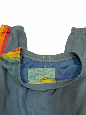 Aviator Nation 5 Stripe Rainbow Jogger Loungewear Retro Streetwear Blue Size S thumbnail 6