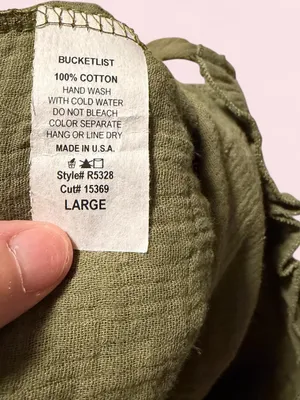 BUCKETLIST Olive Green Wide-Leg Sleeveless Jumpsuit thumbnail 5