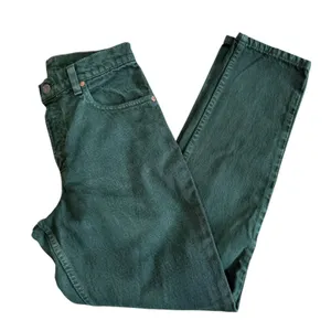 Vintage 90s Levis 550 Relaxed Fit Tapered Leg Green Jeans USA Made 5S High Waist thumbnail 8