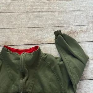 Harry Rosen olive green elephant safari quarter zip sweatshirt size large thumbnail 2